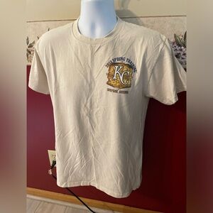 Majestic KC Spring Training Cream T-Shirt